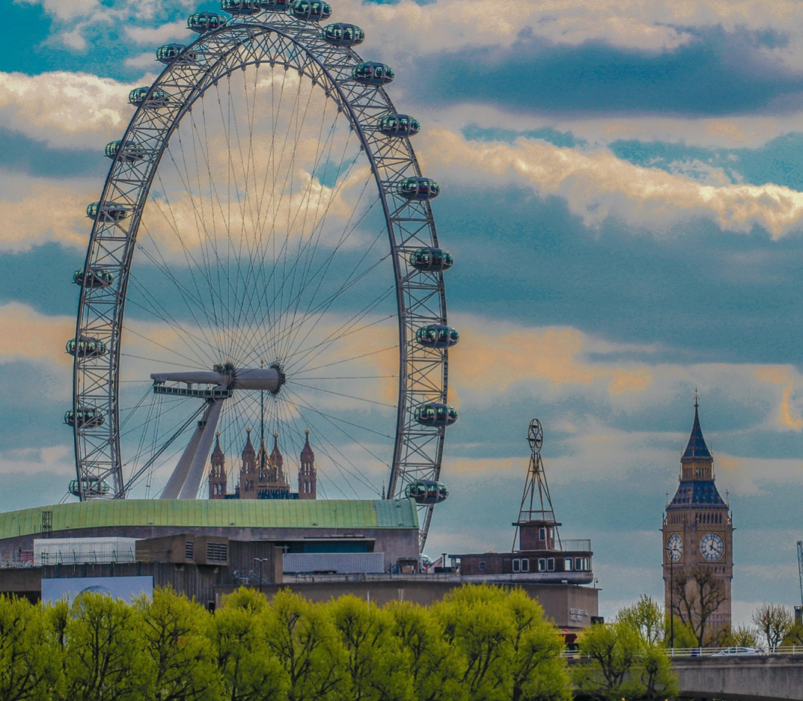 iconic-London-landmarks-with-stunning-backdrops-London-eye-big-ben