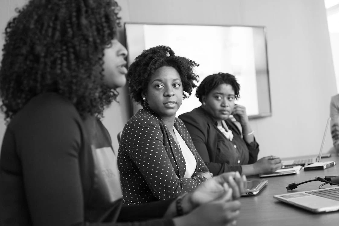 Working women having a conference in a meeting room